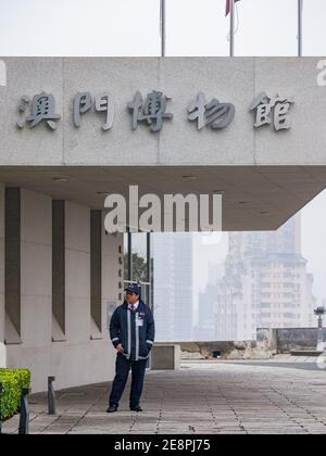 Macao, 26 GENNAIO 2012 - Vista esterna del Museo di Macao Foto Stock