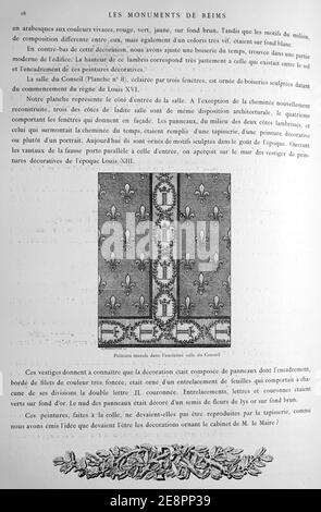 Monumenti storici di Reims Hôtel de ville 89039. Foto Stock