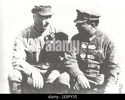 Mikhail Efremov e Kliment Voroshilov. Foto Stock