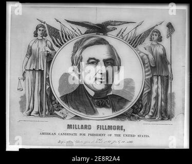 Millard Fillmore, candidato americano alla presidenza degli Stati Uniti Foto Stock