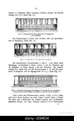 Mittheilungen des Vereines für die Förderung Local- und Strassenbahnwesens, Wien, 1893, S. 131. Foto Stock