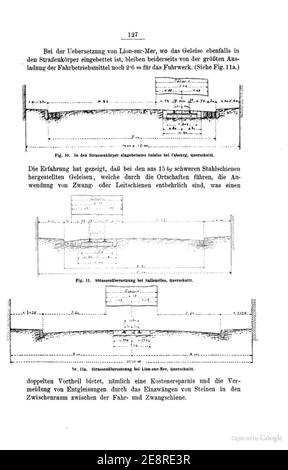 Mittheilungen des Vereines für die Förderung Local- und Strassenbahnwesens, Wien, 1893, S. 127. Foto Stock