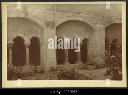 Monastère Saint-Paul-de-Mausole de Saint-Rémy-de-Provence - J-A Brutails - Université Bordeaux Montaigne - 1871. Foto Stock