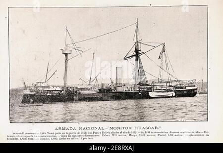 Monitor Huascar it 1903. Foto Stock