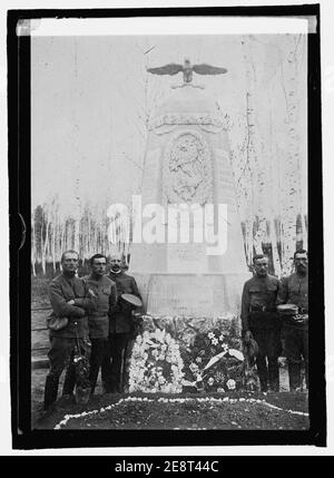 Monumento eretto in Siberia da Czecho-Slovak soldati per i loro morti Foto Stock