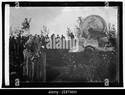 Un Monumento in Siberia eretto dai soldati Czecho-Slovak per i loro morti Foto Stock