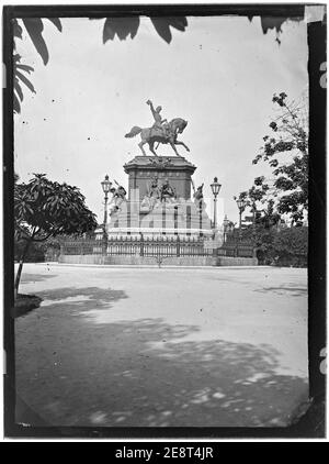 Monumento em homenagem a D. Pedro i, estátua equestre - 6. Foto Stock