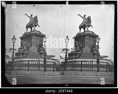 Monumento em homenagem a D. Pedro i, estátua equestre - 5. Foto Stock