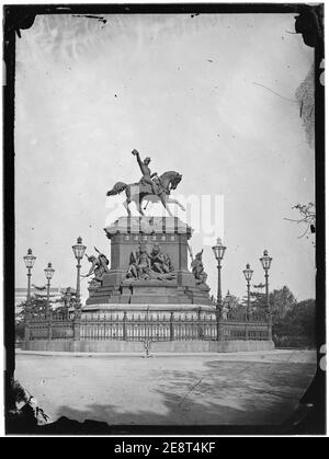 Monumento em homenagem a D. Pedro i, estátua equestre - 4. Foto Stock