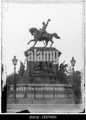 Monumento em homenagem a D. Pedro i, estátua equestre - 3. Foto Stock