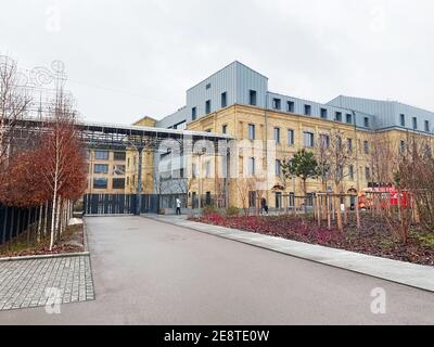 Fabbrica di pasticceria Roshen a Kiev, Ucraina Foto Stock