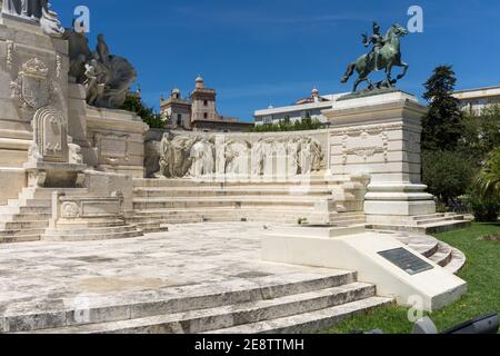 Monumento ai Cortes e la costituzione del 1812, Plaza de Espana, Cadice, Spagna. Foto Stock