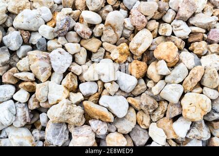 Pietre trame da fondo ghiaia Foto Stock