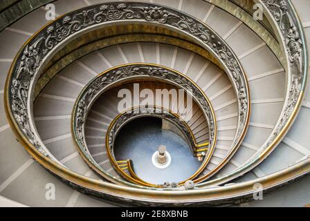 Scalinata del Bramante, Vaticano, Roma, Italia Foto Stock