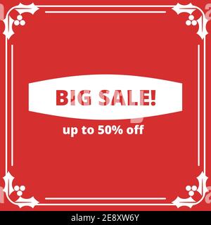 Design del modello di banner Big sale Foto Stock