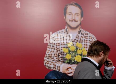 Ryan Gosling partecipa alla prima 'Lars and the Real Girl', tenutasi presso l'Academy of Motion Picture Arts and Sciences di Los Angeles, CA, USA il 2 ottobre 2007. Foto di Lionel Hahn/ABACAPRESS.COM Foto Stock