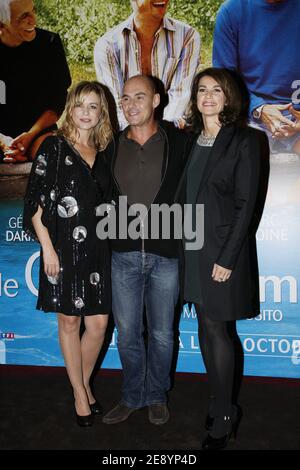 Fabienne Babe, Bernard Campan e Valerie Kaprised partecipano alla prima di le Coeur des Hommes 2, tenutasi al teatro Gaumont Marignan di Parigi, Francia, il 15 ottobre 2007. Foto di Thierry Orban/ABACAPRESS.COM Foto Stock