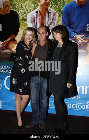 Fabienne Babe, Bernard Campan e Valerie Kaprised partecipano alla prima di le Coeur des Hommes 2, tenutasi al teatro Gaumont Marignan di Parigi, Francia, il 15 ottobre 2007. Foto di Thierry Orban/ABACAPRESS.COM Foto Stock