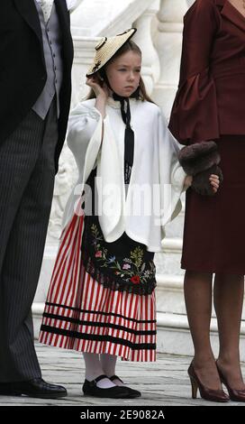 La principessa Alexandra è vista durante la cerimonia ufficiale all'interno del Palazzo di Monte-Carlo, Monaco, il 19 novembre 2007. Foto di Alain Benainous/piscina/ABACAPRESS.COM Foto Stock