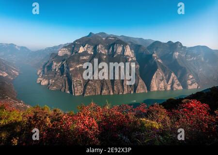 Chongqing tre gole wu gola scenario Foto Stock