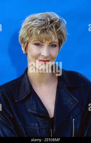 Claudia Jung, deutsche Schlagersängerin, Deutschland um 1992. Foto Stock