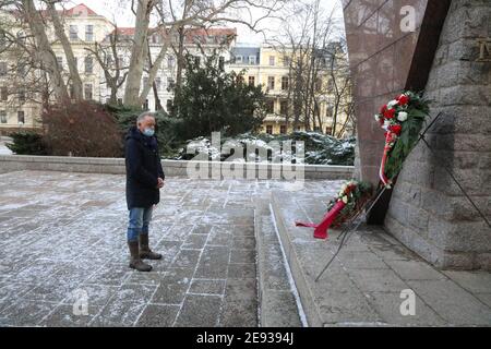 Tag des Gedenkens an die Opfer des Nationalsozialismus / Olocausto internazionale Ricordo giorno 2021 a Görlitz am 27.01.2021 Foto Stock