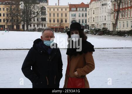 Tag des Gedenkens an die Opfer des Nationalsozialismus / Olocausto internazionale Ricordo giorno 2021 a Görlitz am 27.01.2021 Foto Stock