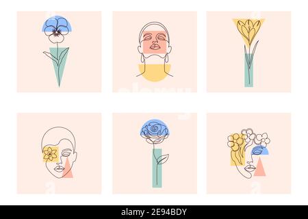 Collezione di carte moderne Illustrazione Vettoriale