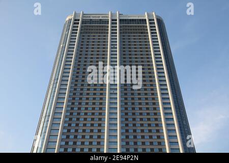 TOKYO, Giappone - 12 Aprile 2012: L'Hotel Tokyo Dome in Bunkyo Ward, Tokyo. Il Giappone è visitato da 13.4 milioni di turisti stranieri ogni anno. Foto Stock