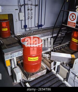 Roma, Italia: Stoccaggio di contenitori contenenti materiale radioattivo. © Andrea Sabbadini Foto Stock