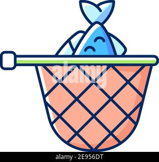 Icona colore RGB rete di destinazione Illustrazione Vettoriale