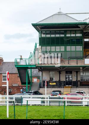 Warwick, Regno Unito. 31 gennaio 2021. Warwick Racecourse chiuso per i tifosi durante il Covid-19 National Lockdown n.3 Credit: SPP Sport Press Photo. /Alamy Live News Foto Stock