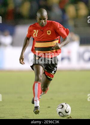 Il Kasongo dell'Angola durante la Coppa Africana delle Nazioni 2006 al Cairo, Egitto, il 23 gennaio 2006. Foto di Christian Liegi/ABACAPRESS.COM Foto Stock