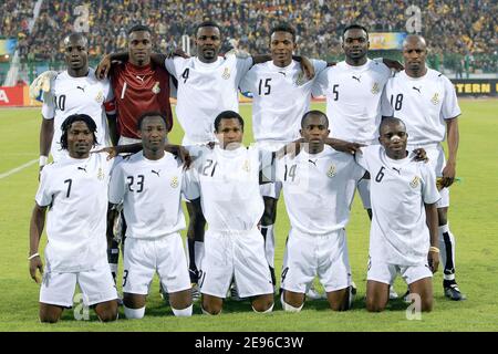 La squadra del Ghana durante la Coppa Africana delle Nazioni 2006 a Port Said, Egitto il 26 gennaio 2006. Foto di Christian Liegi/ABACAPRESS.COM Foto Stock