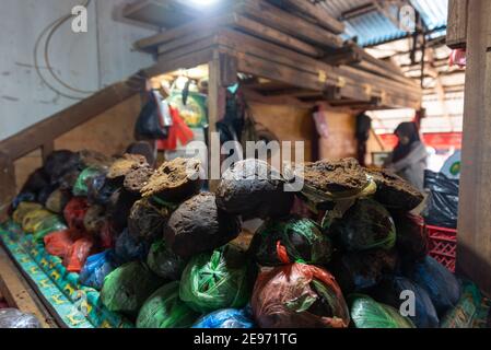 Manado City, Bersehati Pasar, mercato locale, Sulawesi Nord, Indonesia Foto Stock