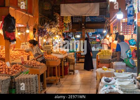 Manado City, Bersehati Pasar, mercato locale, Sulawesi Nord, Indonesia Foto Stock