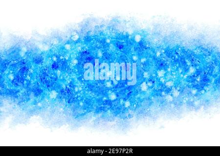colore pastello acqua blu ripple astratto su grunge naturale acquerello mano vernice sfondo, mare onda illustrazione Foto Stock