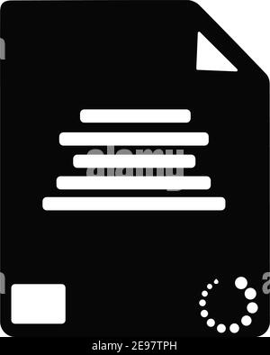 vettore icona di caricamento per l'invio dell'articolo Illustrazione Vettoriale