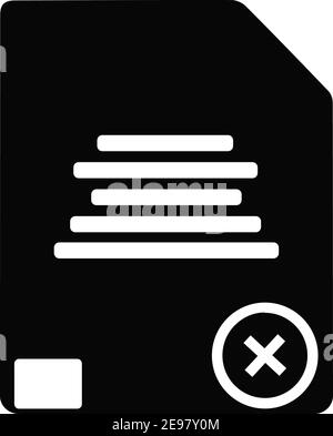 vettore icona di rifiuto caricamento invio articolo Illustrazione Vettoriale