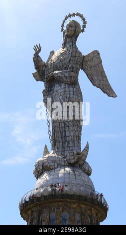 Vergine di El Panecillo, Quito Foto Stock
