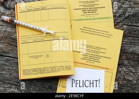 La vaccinazione contro il morbillo diventa obbligatoria Foto Stock