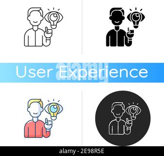 Icona del pensiero creativo Illustrazione Vettoriale