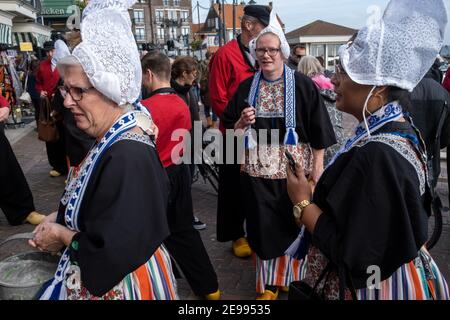 La vita quotidiana nei Paesi Bassi. Vie quotidienne aux Pays-Bas. Foto Stock