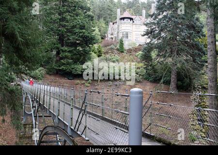 Vista su Cragside Foto Stock