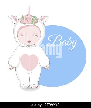 Carino bambina e ragazzo set neonato, collezione di figurine. Foto in  disegno a mano in stile cartoon, per t-shirt moda print design, biglietto  di auguri Immagine e Vettoriale - Alamy