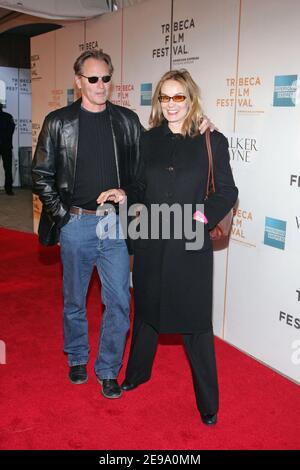 Sam Shepard e Jessica Lange arrivano alla prima di 'Walker Payne', parte del Tribecat Film Festival 2006, che si tiene presso il Tribeca Performing Arts Center di New York, NY, USA il 26 aprile 2006. Foto di William Gratz/ABACAPRESS.COM Foto Stock