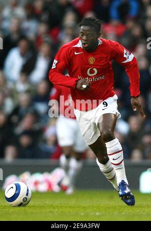 Louis Saha di Manchester United durante la prima serie fa Barclays, Manchester United contro Middlesbrough a Manchester, Regno Unito, il 1° maggio 2006. Il gioco si è concluso in un pareggio 0-0. Foto di Christian Liegi/ABACAPRESS.COM Foto Stock