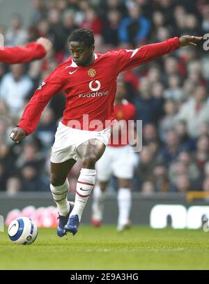 Louis Saha di Manchester United durante la prima serie fa Barclays, Manchester United contro Middlesbrough a Manchester, Regno Unito, il 1° maggio 2006. Il gioco si è concluso in un pareggio 0-0. Foto di Christian Liegi/ABACAPRESS.COM Foto Stock