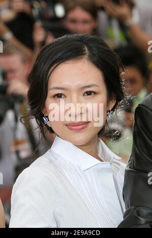 Il membro della giuria, Zhan Ziyi, si pone durante la fotocellula della giuria al 59esimo Festival del Cinema di Cannes, a Cannes, in Francia, il 17 maggio 2006. Foto di Hahn-Nebinger-Orban/ABACAPRESS.COM Foto Stock