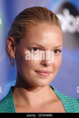 Katherine Heigl partecipa al Summer Press Tour All-Star della ABC Television 2005 all'Abby Club di West Hollywood. Los Angeles, 27 luglio 2005. Foto di Lionel Hahn/ABACAPRESS.COM Foto Stock